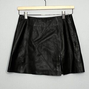 Reformation Veda Margie Leather Mini Skirt Women's size 2